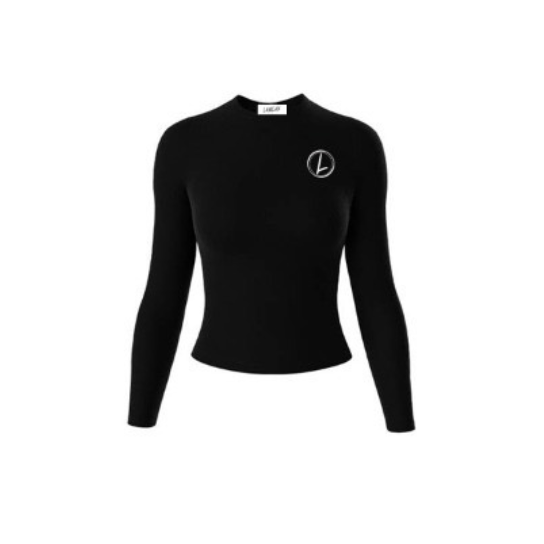 Midnight Black Long Sleeve Top